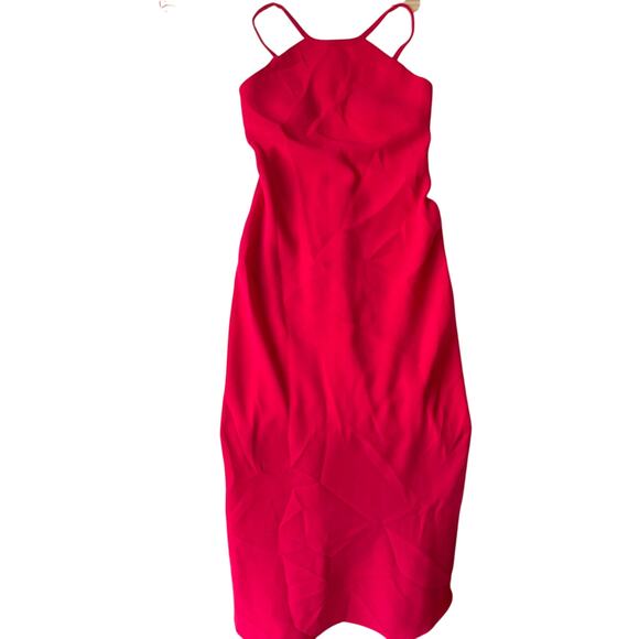 Calvin Klein Women Cocktail Dress size 2 Maxi Sleeveless Padded Chest Slim Pink - Picture 1 of 10